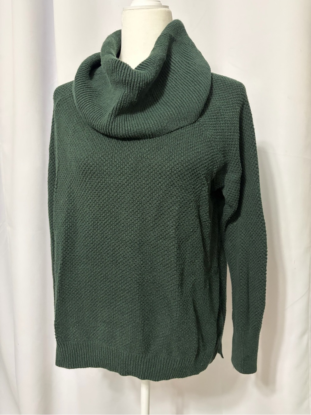 Max Studio Forest Green Cowl Neck Sweater